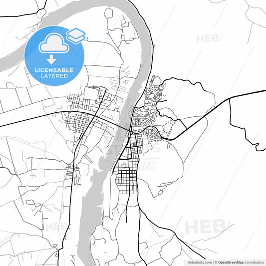 Layered PDF map of Birecik, Şanlıurfa, Turkey