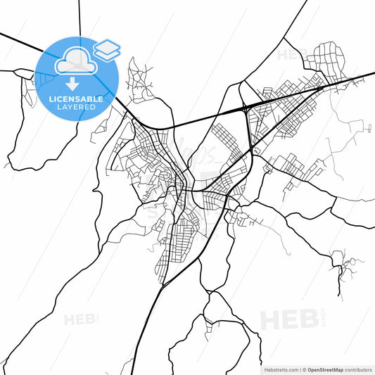 Layered PDF map of Biga, Çanakkale, Turkey