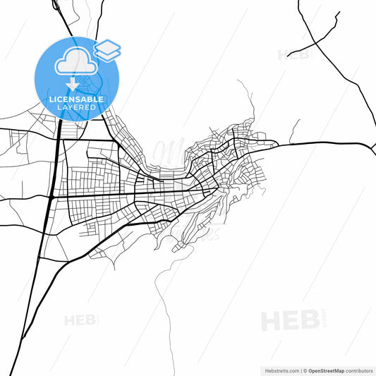Layered PDF map of Bucak, Burdur, Turkey