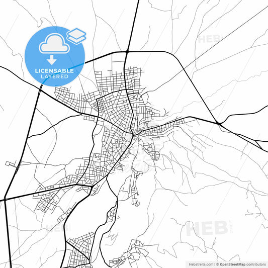 Layered PDF map of Develi, Kayseri, Turkey