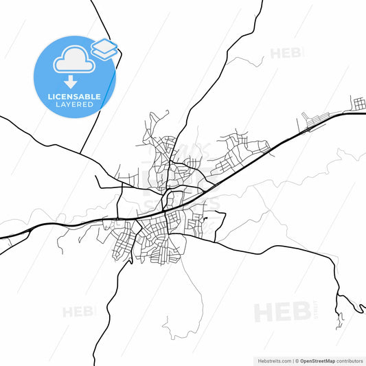 Layered PDF map of Sungurlu, Çorum, Turkey