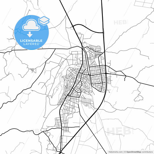 Layered PDF map of İslahiye, Gaziantep, Turkey
