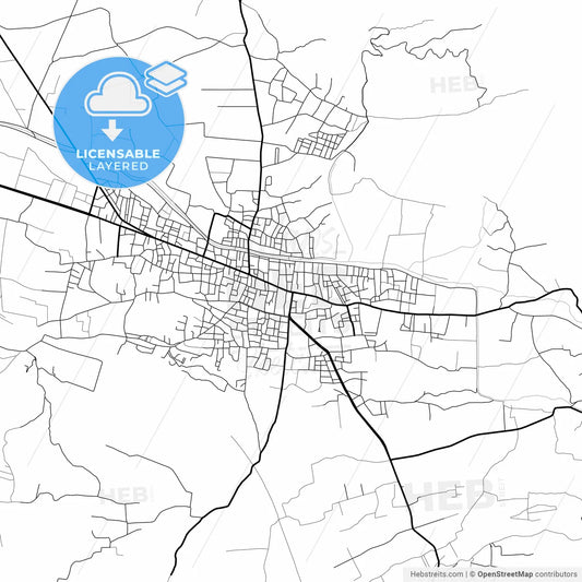 Layered PDF map of Erzin, Hatay, Turkey