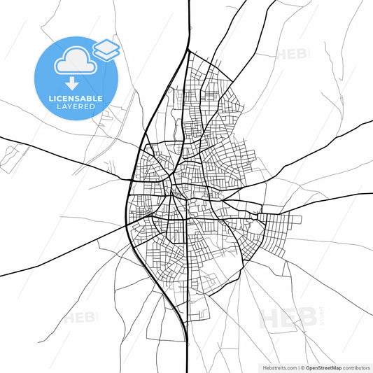 Layered PDF map of Bolvadin, Afyon, Turkey
