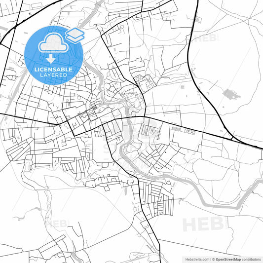Layered PDF map of Novohrad-Volynskyi, Zhytomyr Oblast, Ukraine