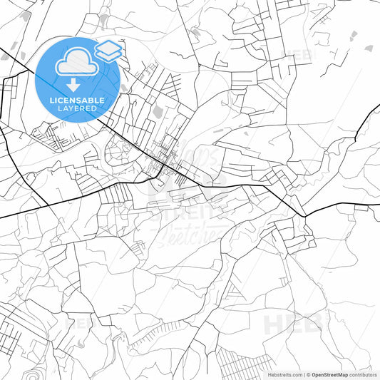Layered PDF map of Brianka, Luhansk Oblast, Ukraine
