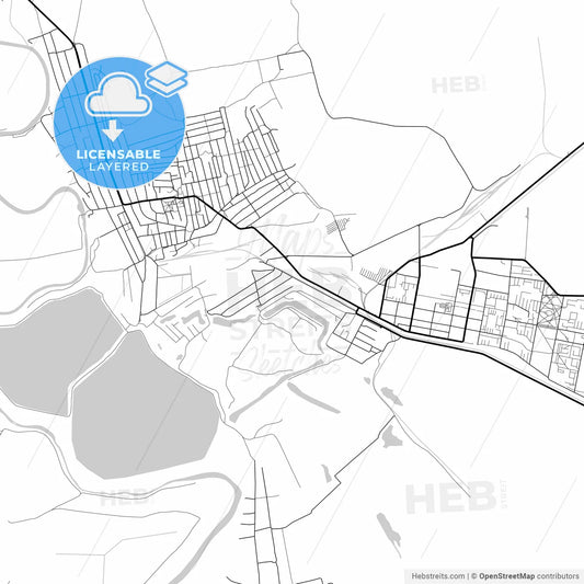 Layered PDF map of Pokrov, Dnipropetrovsk Oblast, Ukraine