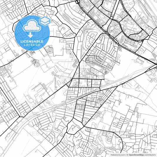 Layered PDF map of Vyshneve, Kyiv Oblast, Ukraine
