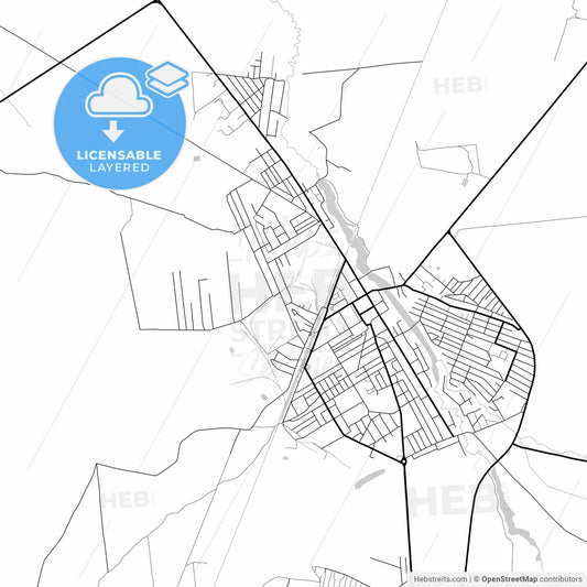 Layered PDF map of Kostopil, Rivne Oblast, Ukraine
