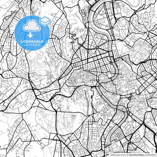 Layered PDF map of Vatican City, Vatican