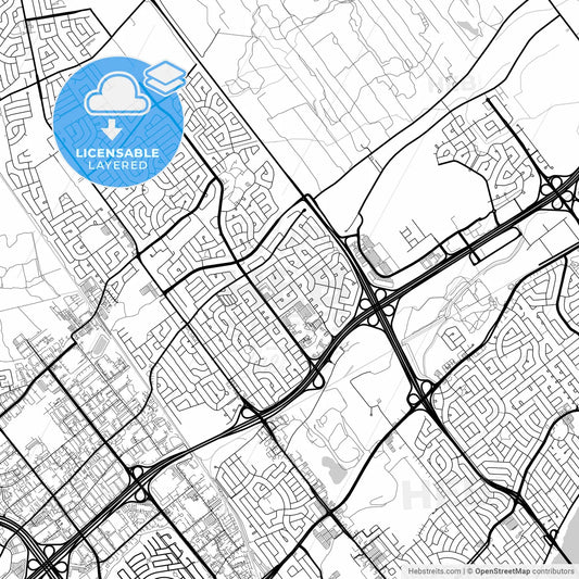 Layered PDF map of Laval, Quebec, Canada