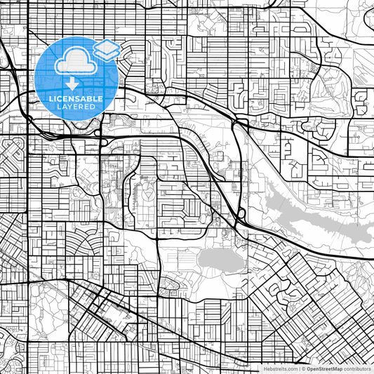 Layered PDF map of Burnaby, British Columbia, Canada