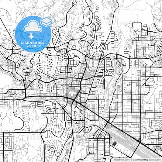 Layered PDF map of Coquitlam, British Columbia, Canada