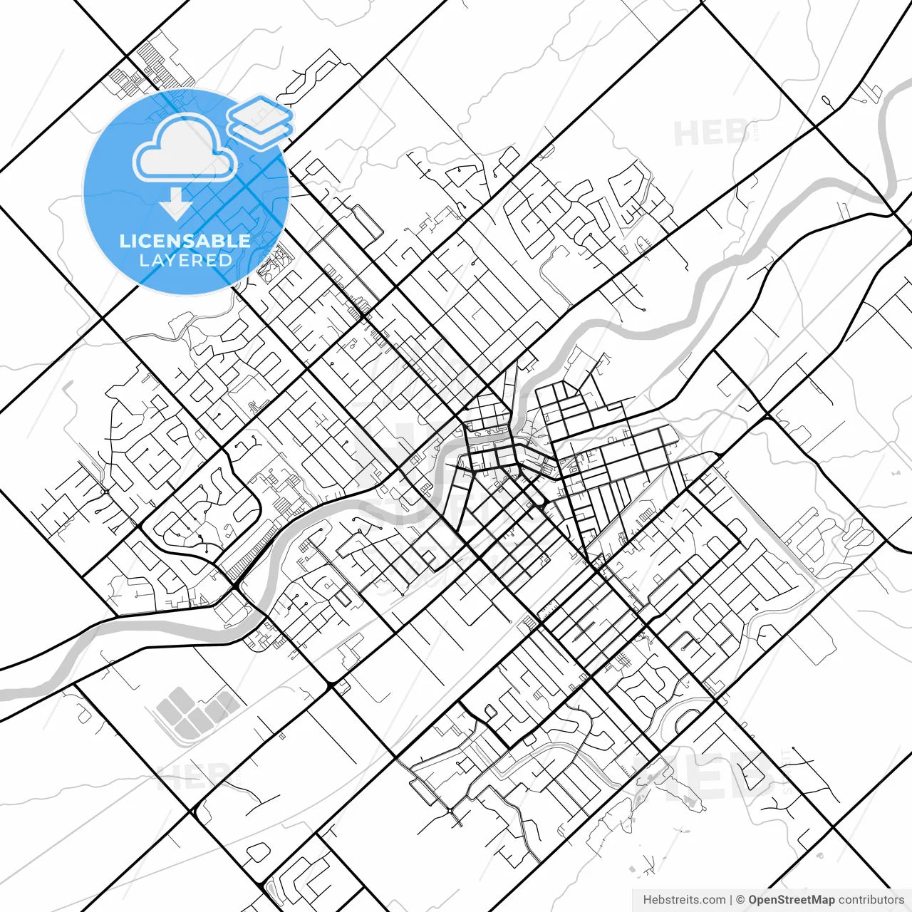 Layered PDF map of Chatham-Kent, Ontario, Canada