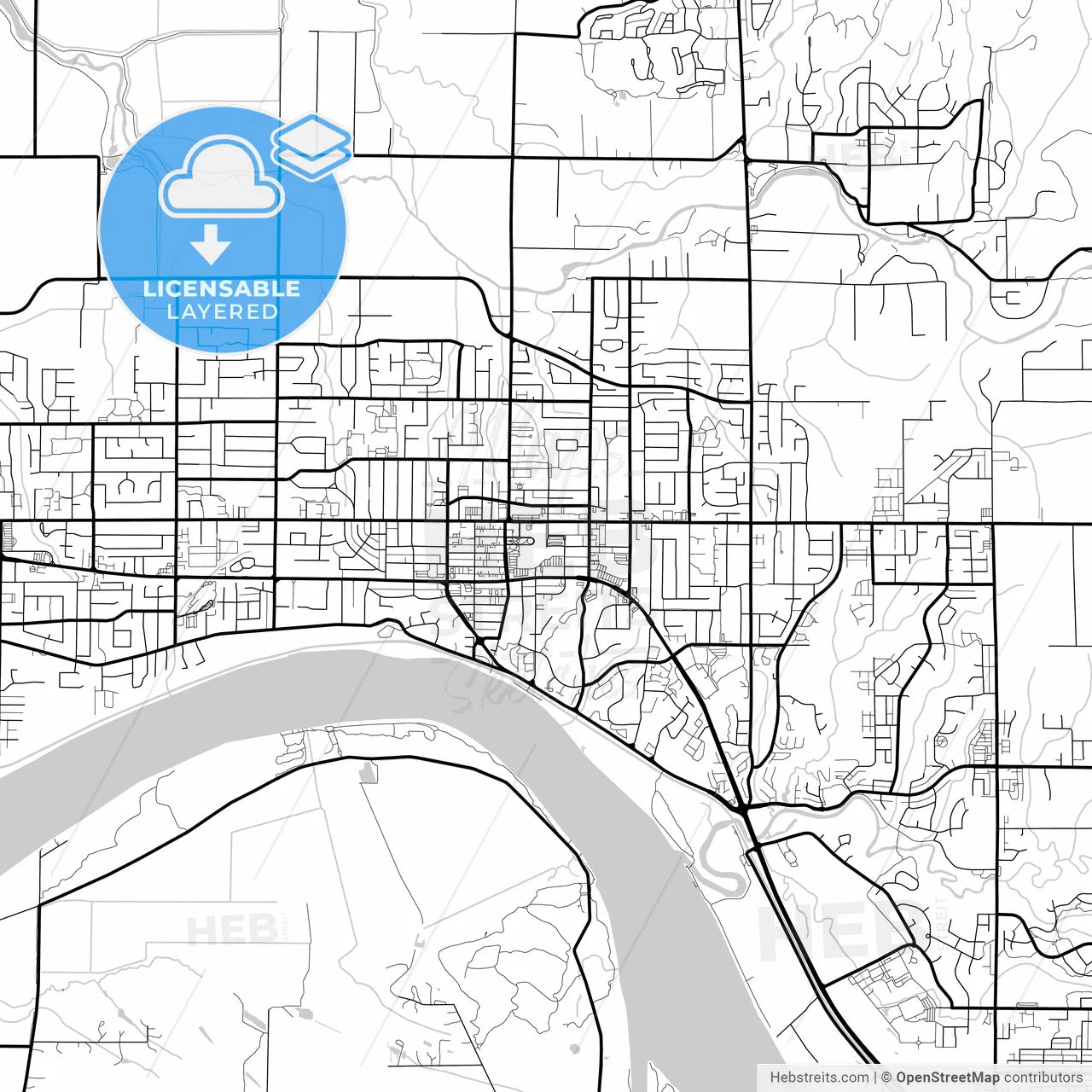Layered PDF map of Maple Ridge, British Columbia, Canada