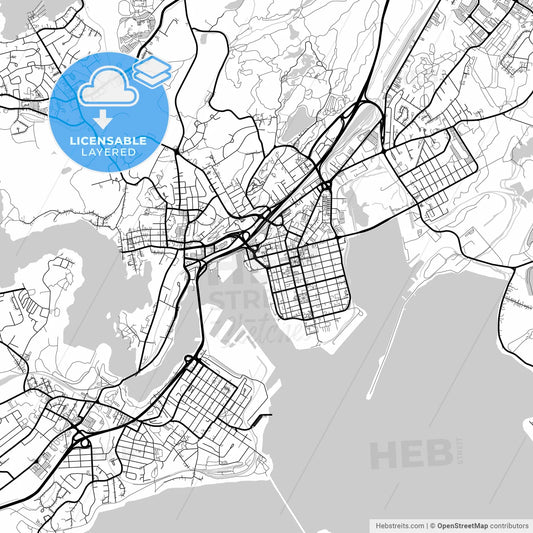 Layered PDF map of Saint John, New Brunswick, Canada