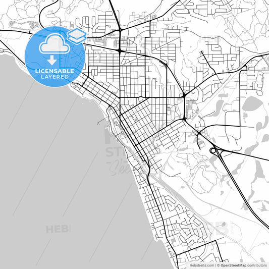 Layered PDF map of North Bay, Ontario, Canada