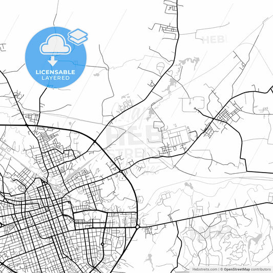 Layered PDF map of Santa Clara, Villa Clara, Cuba