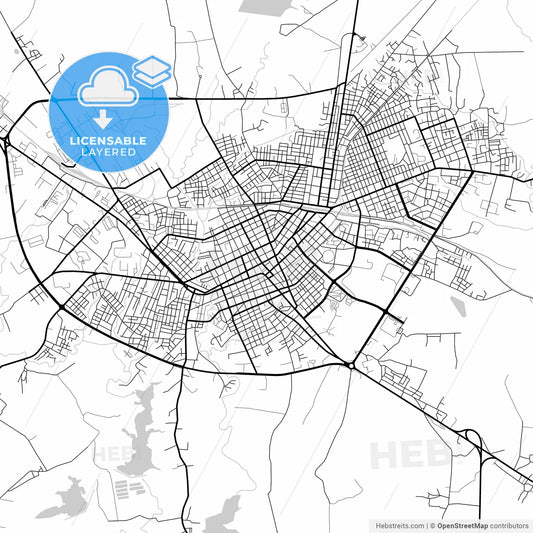 Layered PDF map of Las Tunas, Las Tunas, Cuba