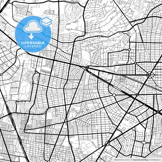 Layered PDF map of Zapopan, Jalisco, Mexico