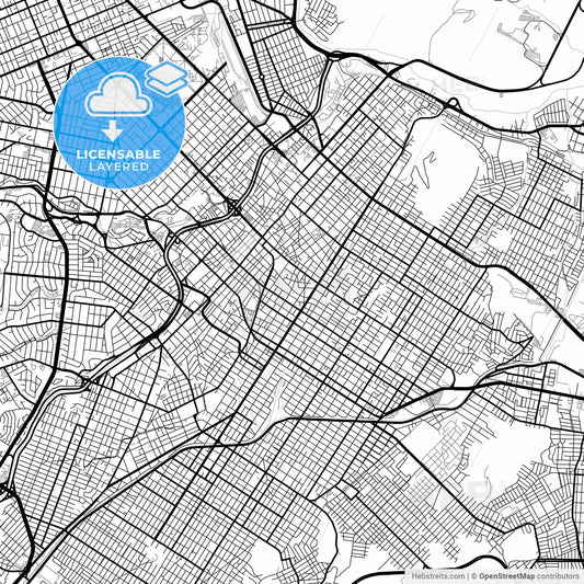 Layered PDF map of Chihuahua, Chihuahua, Mexico