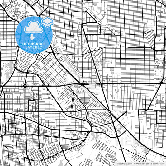 Layered PDF map of Mexicali, Baja California, Mexico
