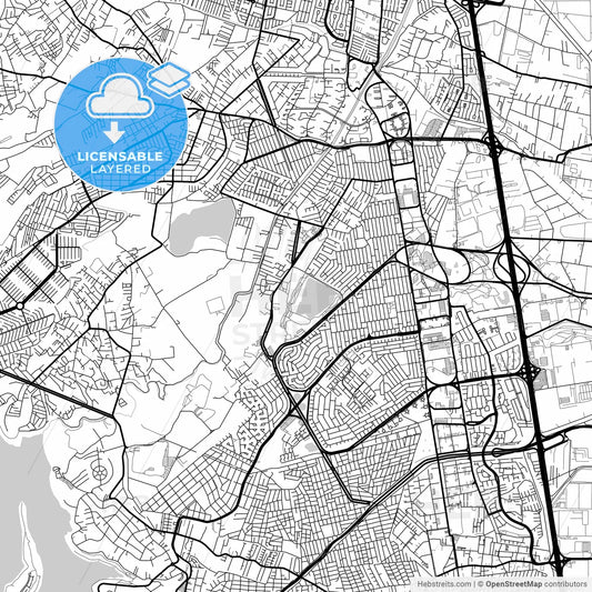 Layered PDF map of Cuautitlán Izcalli, México, Mexico