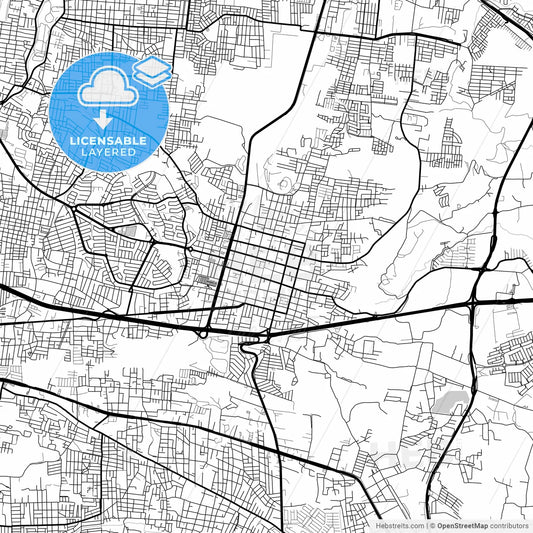 Layered PDF map of Tonalá, Jalisco, Mexico