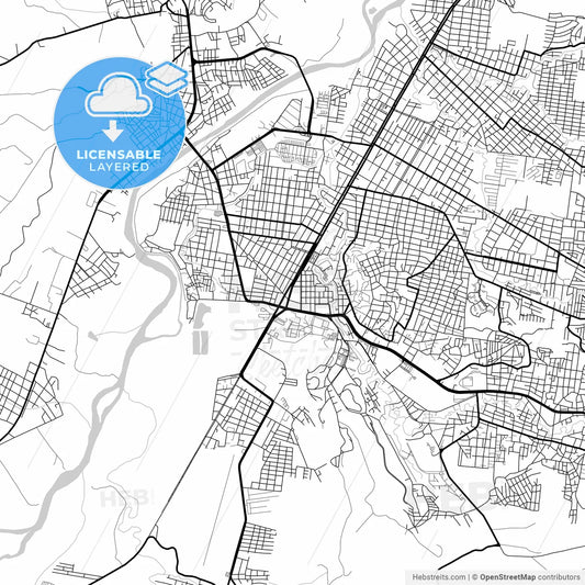 Layered PDF map of Poza Rica, Veracruz, Mexico
