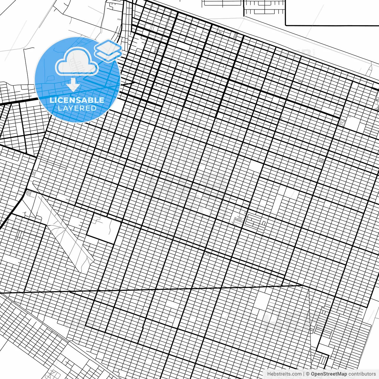 Layered PDF map of San Luis Río Colorado, Sonora, Mexico
