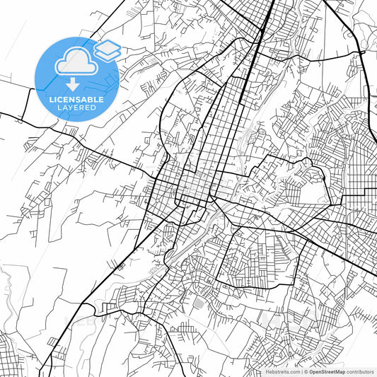 Layered PDF map of Cuautla, Morelos, Mexico