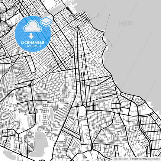 Layered PDF map of Heroica Veracruz, Veracruz, Mexico