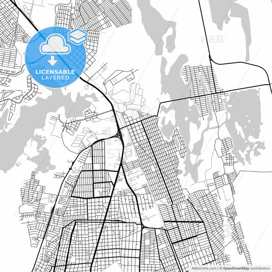 Layered PDF map of Miramar, Tamaulipas, Mexico