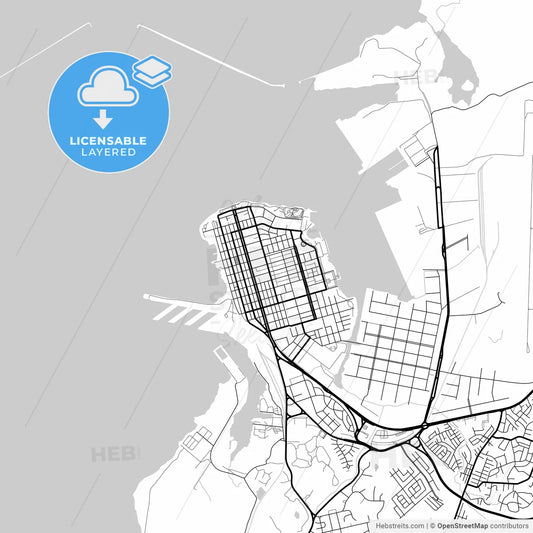 Layered PDF map of Colón, Colón, Panama