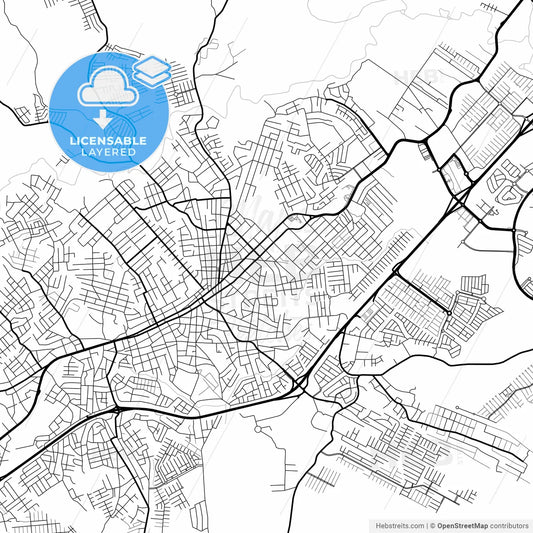 Layered PDF map of La Chorrera, Panamá Oeste, Panama