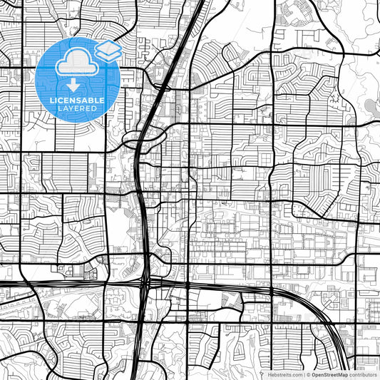 Layered PDF map of Plano, Texas, United States