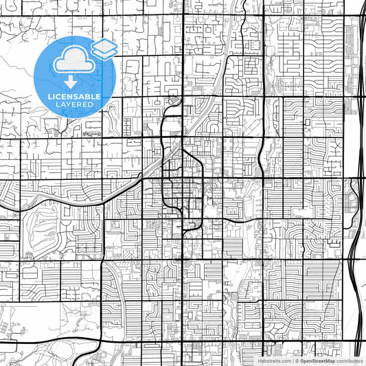 Layered PDF map of Scottsdale, Arizona, United States