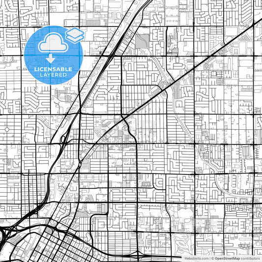 Layered PDF map of North Las Vegas, Nevada, United States