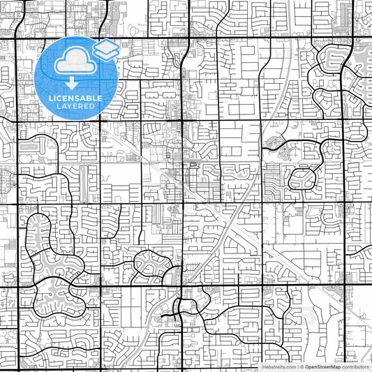 Layered PDF map of Gilbert, Arizona, United States