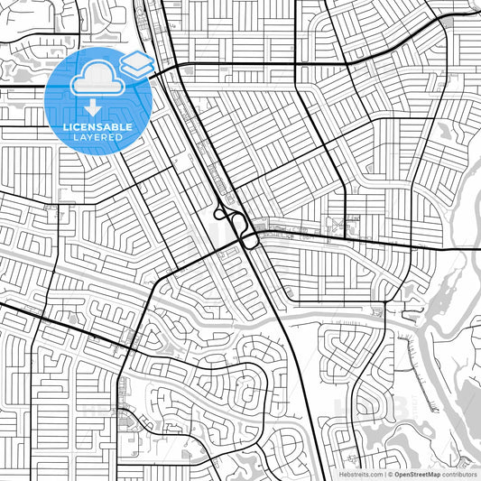 Layered PDF map of Port St. Lucie, Florida, United States