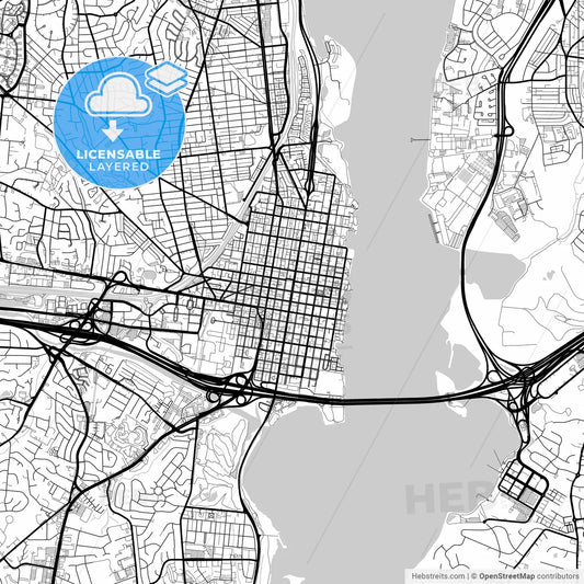 Layered PDF map of Alexandria, Virginia, United States