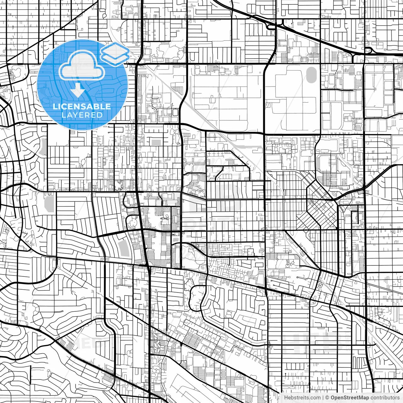 Layered PDF map of Torrance, California, United States