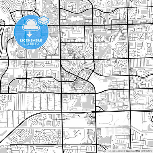 Layered PDF map of Miramar, Florida, United States