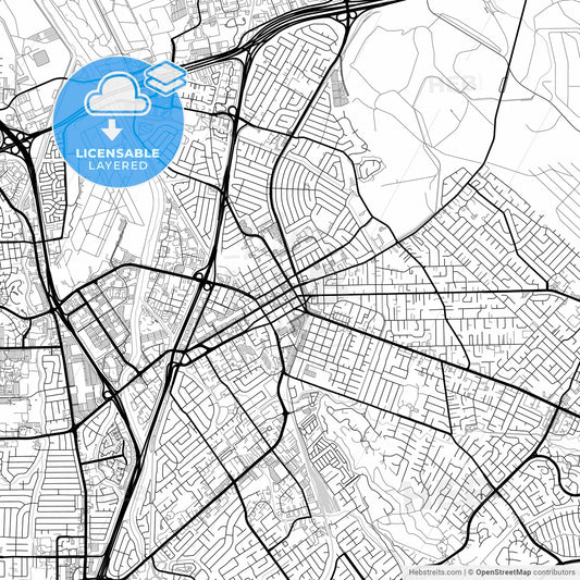 Layered PDF map of Concord, California, United States
