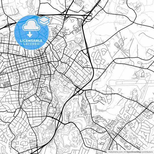Layered PDF map of Athens-Clarke County, Georgia, United States