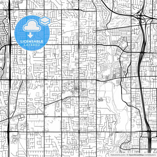 Layered PDF map of West Jordan, Utah, United States