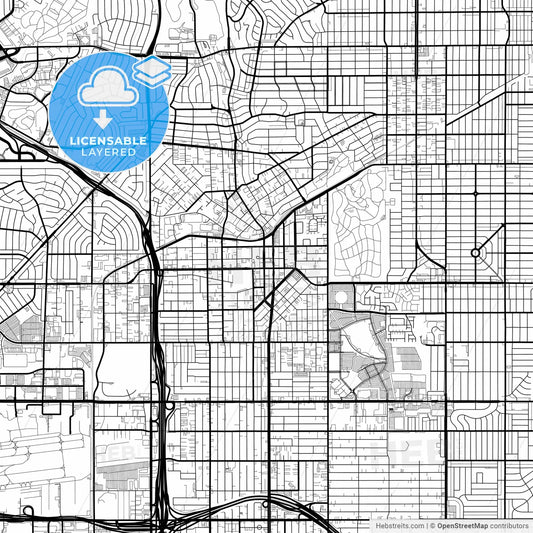 Layered PDF map of Inglewood, California, United States