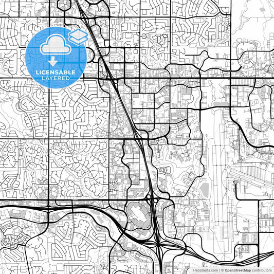 Layered PDF map of Centennial, Colorado, United States