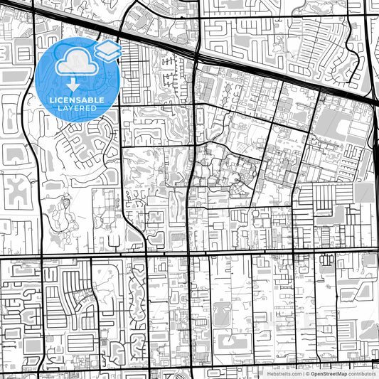 Layered PDF map of Davie, Florida, United States