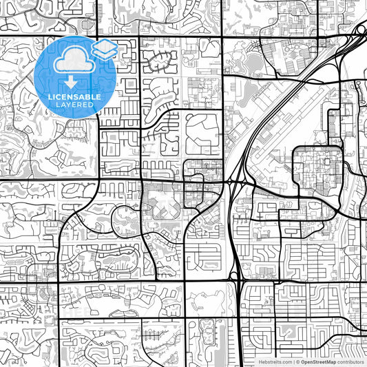 Layered PDF map of Boca Raton, Florida, United States
